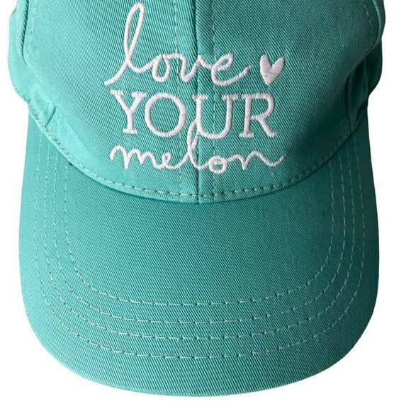 Love Your Melon embroidered baseball cap adjustable leather strap - Picture 2 of 7
